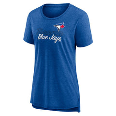 Toronto Blue Jays Women's Practice Time Tri-Blend T-Shirt - Royal T-shirts