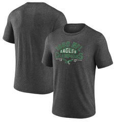 Philadelphia Eagles Old Fashioned Tri-Blend T-Shirt Charcoal