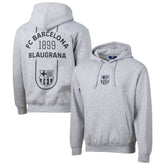 Barcelona Sport Design Sweden Streetwear Relaxed Pullover Hoodie Heather Gray