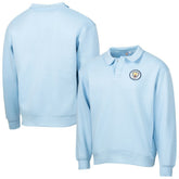 Manchester City Sport Design Sweden Retro Relaxed Fleece Sweatshirt Light Blue sale