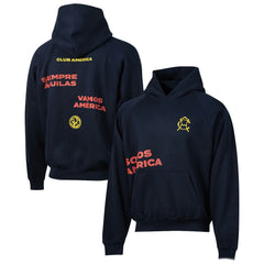Club America Sport Design Sweden Overtime Oversized Raglan Hoodie Navy shop