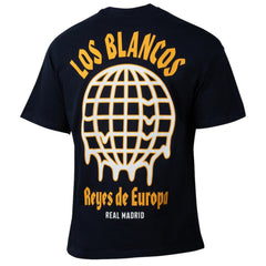 Real Madrid Sport Design Sweden Youth Game Day Graphic T-Shirt Navy