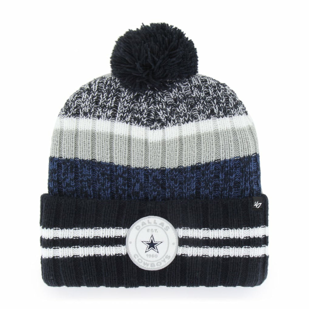 Dallas Cowboys '47 Quiver Cuffed Pom Knit Hat Navy