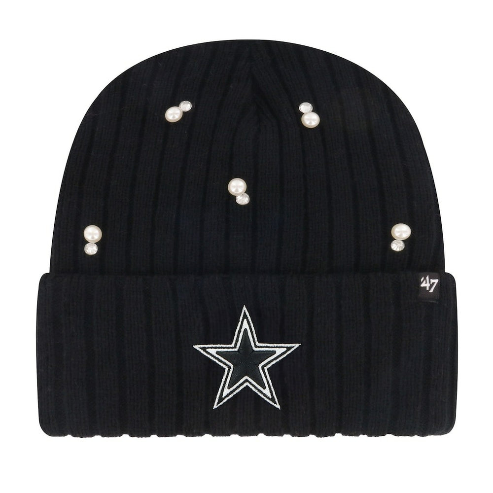Dallas Cowboys '47 Women's Claudette Cuffed Knit Hat Black