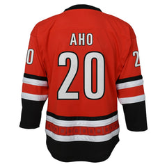 NHL Sebastian Aho Carolina Hurricanes Outerstuff Youth Alternate Replica Jersey - Red