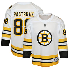 NHL David Pastrnak Boston Bruins Youth Home Replica Player Jersey - White