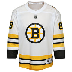 NHL David Pastrnak Boston Bruins Youth Home Replica Player Jersey - White