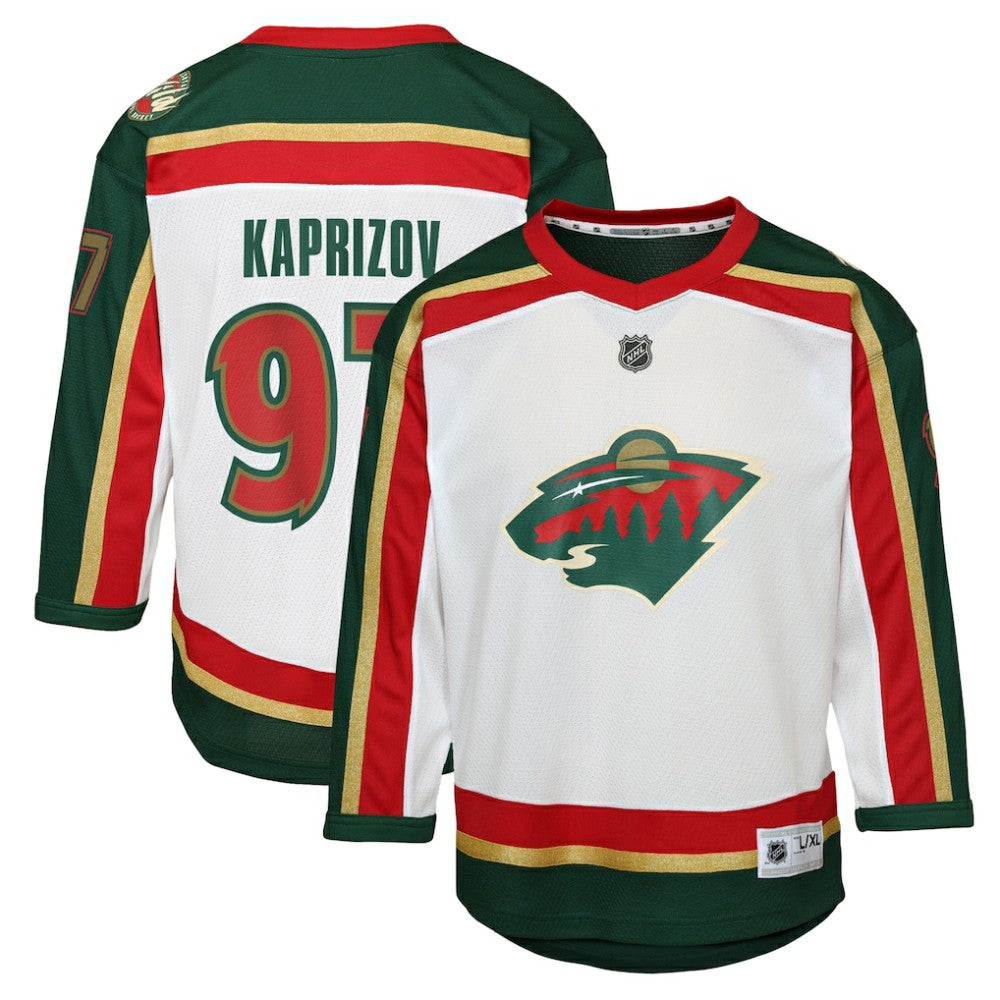 NHL Kirill Kaprizov Minnesota Wild Youth 25th Anniversary Replica Player Jersey - White