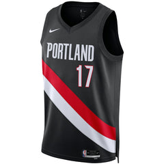 NBA Shaedon Sharpe Portland Trail Blazers Unisex Swingman Jersey - Icon Edition - Black