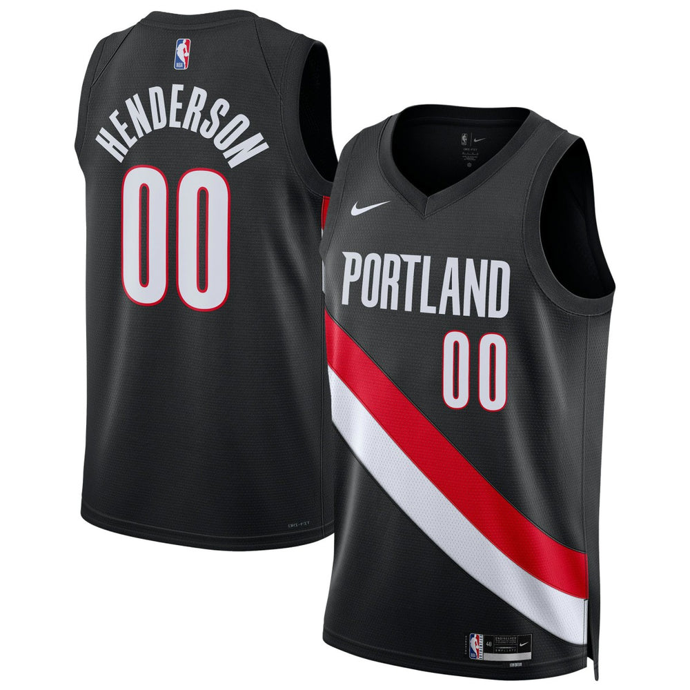 NBA Scoot Henderson Portland Trail Blazers Unisex Swingman Jersey - Icon Edition - Black