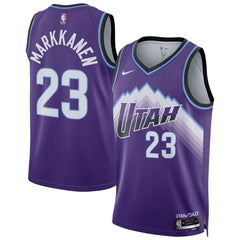 NBA Lauri Markkanen Utah Jazz Unisex Swingman Jersey - Icon Edition - Purple