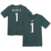 Jalen Hurts Philadelphia Eagles Preschool Player Name & Number T-Shirt Midnight Green