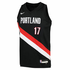 NBA Shaedon Sharpe Portland Trail Blazers Youth Icon Edition Swingman Jersey - Black