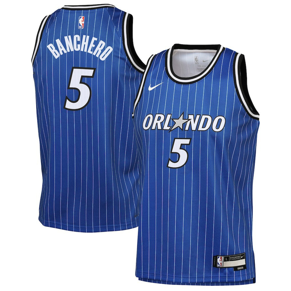 NBA Paolo Banchero Orlando Magic Youth Icon Edition Swingman Jersey - Blue