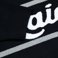 Las Vegas Raiders GOLF WANG Jacquard Pullover Sweater Black
