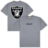 Las Vegas Raiders GOLF WANG Motto T-Shirt Silver