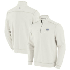 Houston Astros Tommy Bahama Sport Tobago Bay Tri-Blend Half-Zip Sweatshirt - Cream Sweatshirts