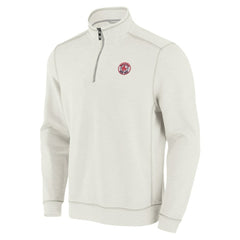 Boston Red Sox Tommy Bahama Sport Tobago Bay Tri-Blend Half-Zip Sweatshirt - Cream Sweatshirts