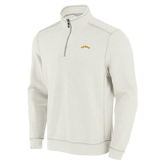 San Diego Padres Tommy Bahama Sport Tobago Bay Tri-Blend Half-Zip Sweatshirt - Cream Sweatshirts