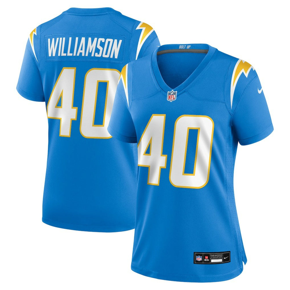 NFL Kendall Williamson Los Angeles Chargers Women's Team Game Jersey - Powder Blue