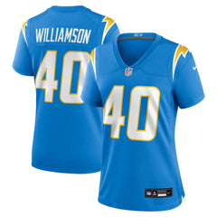 NFL Kendall Williamson Los Angeles Chargers Women's Team Game Jersey - Powder Blue