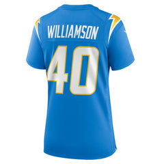 NFL Kendall Williamson Los Angeles Chargers Women's Team Game Jersey - Powder Blue