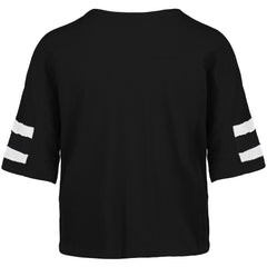 Miami Dolphins '47 Women's Premier Scout Cropped V-Neck T-Shirt Black