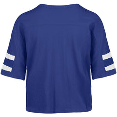 Indianapolis Colts '47 Women's Premier Scout Cropped V-Neck T-Shirt Royal