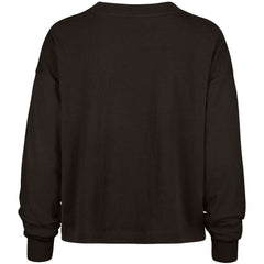 Cleveland Browns '47 Women's Muse Sydney Long Sleeve Cropped T-Shirt Brown