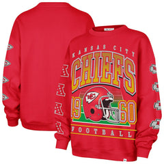Kansas City Chiefs '47 Women's Go Big Oversized Pullover Sweatshirt Red