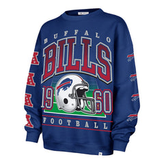 Buffalo Bills '47 Women's Go Big Oversized Pullover Sweatshirt Royal