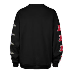 Baltimore Ravens '47 Women's Go Big Oversized Pullover Sweatshirt Black