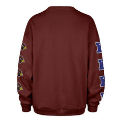 Arizona Cardinals '47 Women's Go Big Oversized Pullover Sweatshirt Cardinal