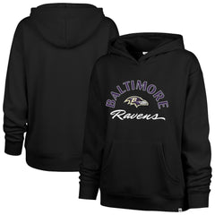 Baltimore Ravens '47 Women's Whirlwind Naomi Pullover Hoodie Black