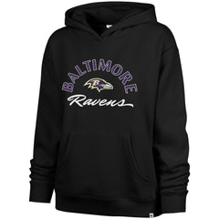 Baltimore Ravens '47 Women's Whirlwind Naomi Pullover Hoodie Black
