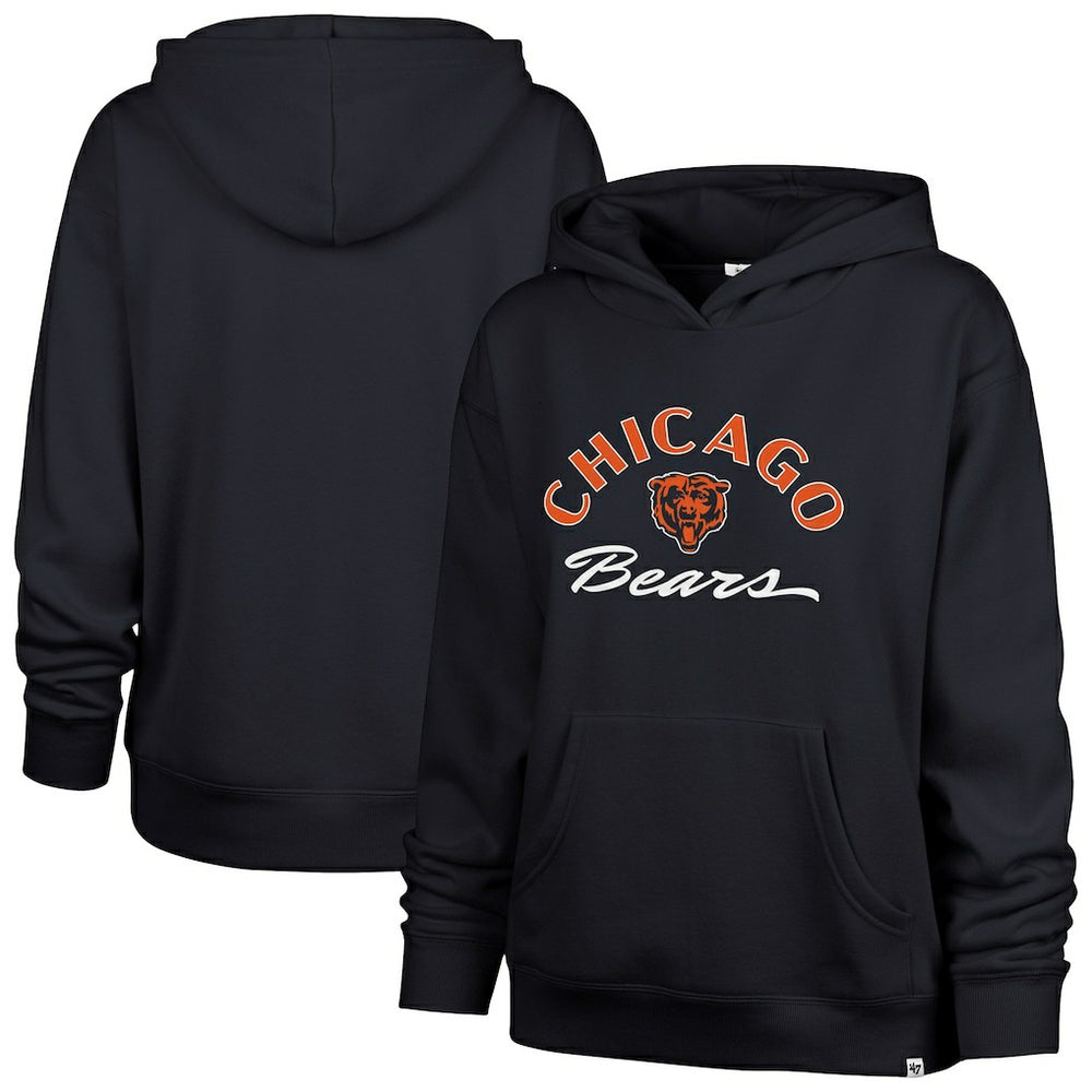 Chicago Bears '47 Women's Whirlwind Naomi Pullover Hoodie Navy
