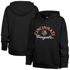 Cincinnati Bengals '47 Women's Whirlwind Naomi Pullover Hoodie Black