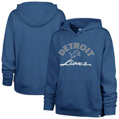 Detroit Lions '47 Women's Whirlwind Naomi Pullover Hoodie Blue