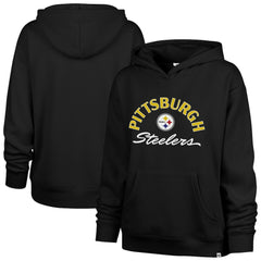 Pittsburgh Steelers '47 Women's Whirlwind Naomi Pullover Hoodie Black