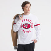 NFL San Francisco 49ers x Todd Snyder Premium Jersey Mock Neck Tee - White discount