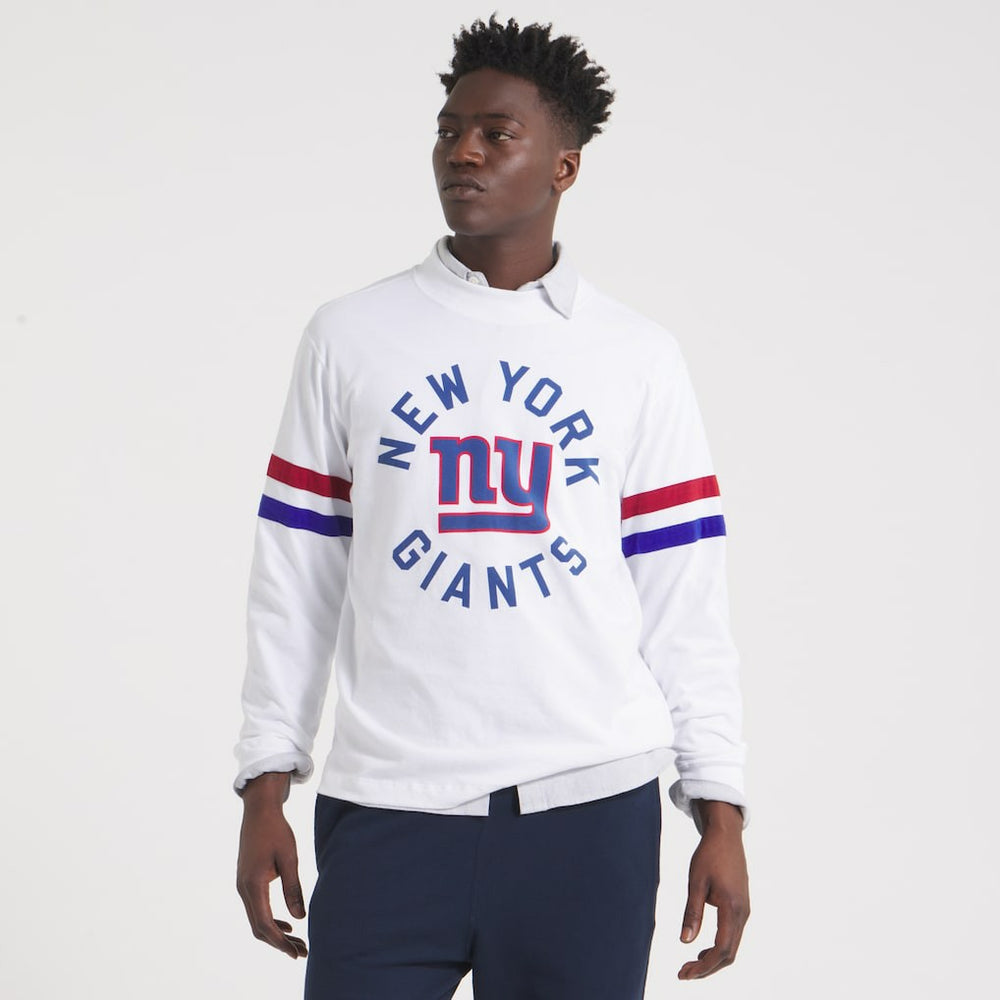 NFL New York Giants x Todd Snyder Premium Jersey Mock Neck Tee - White outlet
