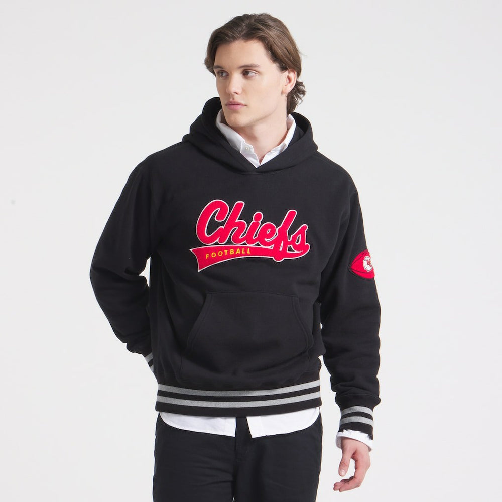 Kansas City Chiefs x Todd Snyder Relaxed Canadian Fleece Hoodie Black