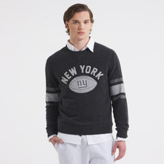 New York Giants x Todd Snyder Cashmere Crew Sweatshirt Heather Charcoal