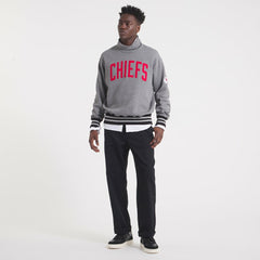 Kansas City Chiefs x Todd Snyder Relaxed Canadian Fleece Turtleneck Heather Gray