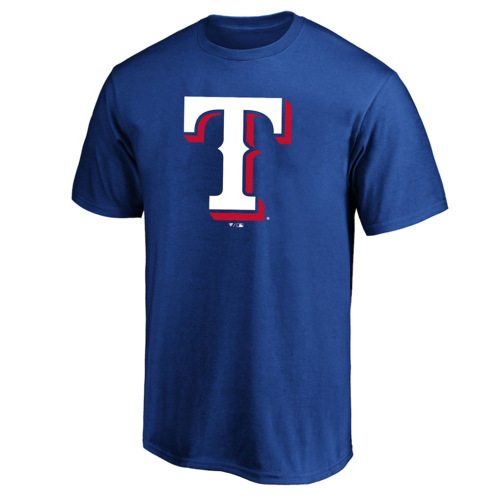 Texas Rangers Profile Big & Tall Primary Logo T-Shirt - Royal T-shirts