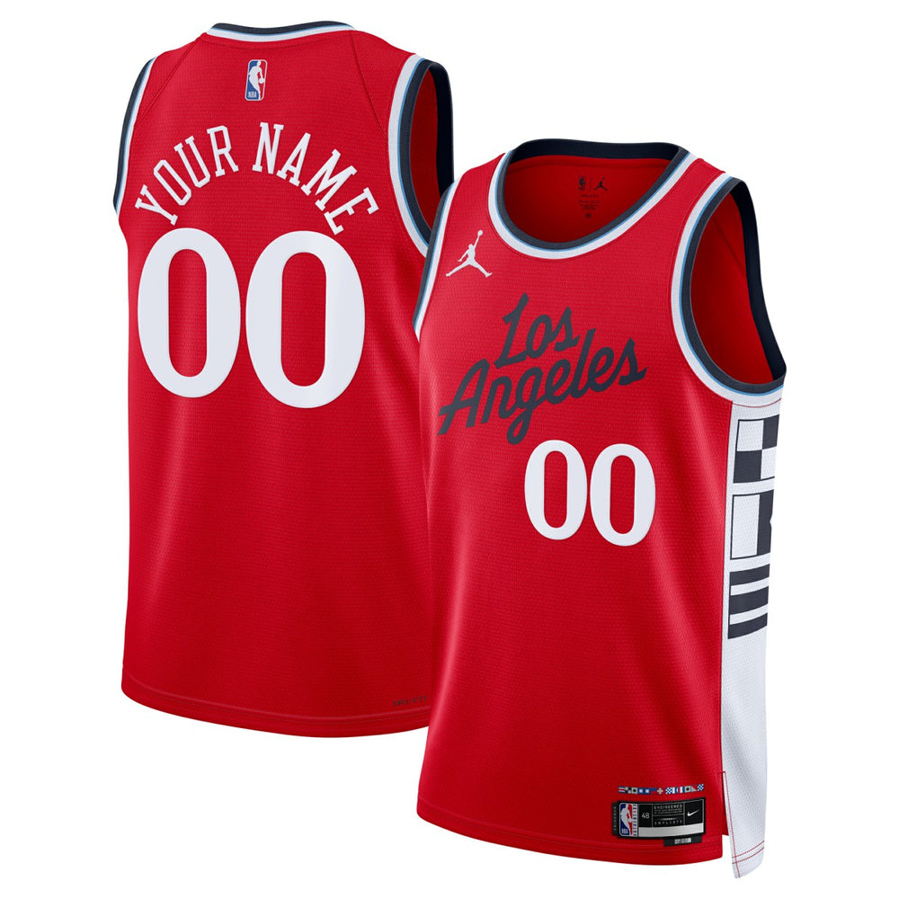 NBA LA Clippers Jordan Brand Unisex 2024/25 Custom Swingman Jersey - Statement Edition - Red on sale