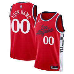 NBA LA Clippers Jordan Brand Unisex 2024/25 Custom Swingman Jersey - Statement Edition - Red on sale