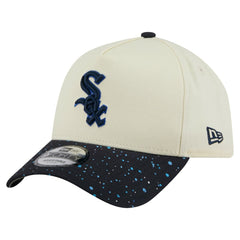Chicago White Sox New Era Speckle A-Frame 9FORTY Adjustable Hat - Cream Hats