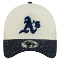 Athletics New Era Speckle A-Frame 9FORTY Adjustable Hat - Cream Hats