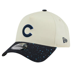 Chicago Cubs New Era Speckle A-Frame 9FORTY Adjustable Hat - Cream Hats